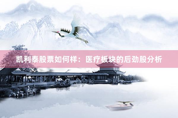 凯利泰股票如何样：医疗板块的后劲股分析